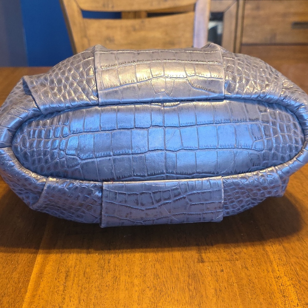 Coach Madison Crocodile Embossed Leather Satchel - Picture 6 of 16